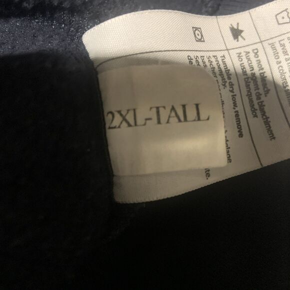 Carhartt Men's Tall Loose Fit Midweight Pullover Hoodie LB3 New Navy Size 2XLT - Picture 9 of 10